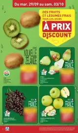Catalogue ALDI semaine 40 page 4: Zespri GREEN Du mar. 29/09 au sam. 03/10 DES FRUITS ET LÉGUMES FRAIS TOUS LES JOURS A PRIX