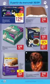 Catalogue ALDI semaine 40 page 40: JULIET POCHONS EN SAUCE POUR CHAT ADULTE €5,99, FELIX SOUPE POUR CHAT €1,81