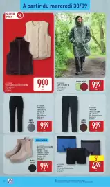 Catalogue ALDI semaine 40 page 42: UP 2 FASHION VESTE SANS MANCHES TEDDY €9,00, UP 2 FASHION BOXERS €4,49