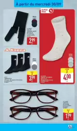 Catalogue ALDI semaine 40 page 43: UP 2 FASHION CHAUSSETTES CONFORT €4,00, Kappa CHAUSSETTES €3,99