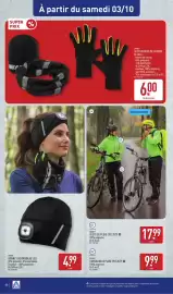 Catalogue ALDI semaine 40 page 48: CRANE ACCESSOIRES DE COURSE €6,00, CRANE BONNET OU BANDEAU LED €4,99