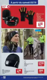 Catalogue ALDI semaine 40 page 48: CRANE ACCESSOIRES DE COURSE €6,00, CRANE BONNET OU BANDEAU LED €4,99
