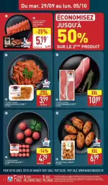 Catalogue ALDI semaine 40 page 6: Ailes de poulet rôties €6,99, ST-CLÉMENT LE BOUCHER 2 FILETS MIGNONS DE PORC €10,89