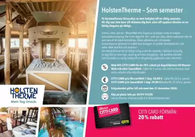 Citti reklamblad Sida 10: WasserWelt 1 dag, EUR 26, Medlemspris €26,00