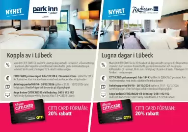 Citti reklamblad Sida 7: Lugna dagar i Lübeck, Koppla av i Lübeck