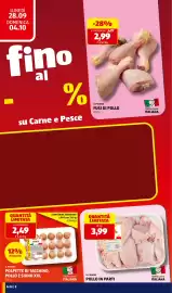 Volantino ALDI settimana 40 Pagina 10: LUNEDÌ 28.09 DOMENICA 04.10 fino al % su Carne e Pesce -28% a confezione 4,19 2,99 €