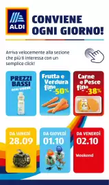 Volantino ALDI settimana 40 Pagina 2: ALDI CONVIENE OGNI GIORNO! Arriva velocemente alla sezione che più ti interessa con un