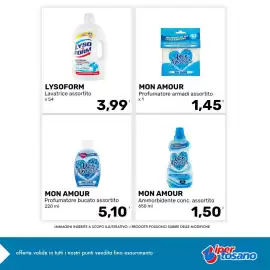 Volantino Iper Tosano settimana 39 Pagina 5: Lysoform lavatrice assortito €3,99, Mon Amour profumatore armadi assortito €1,45