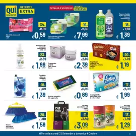 Volantino Qui Discount Pagina 11: Asciugatutto Fantasy scorta €1,99, Crema viso antietà Daily touch €2,39