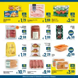 Volantino Qui Discount Pagina 3: Lonza di suino a fette Valcarni €9,99, Noci in guscio Bencivenga €2,29