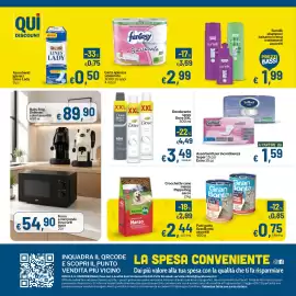 Volantino Qui Discount Pagina 8: Assorbenti per incontinenza Soffisof Lady €1,59, Deodorante spray Dove XXL €3,49