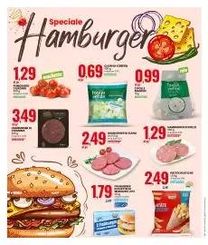 Volantino Eurospin Pagina 10: Foglia verde le Cipolle bianche €0,99, Hamburger di Chianina €3,49