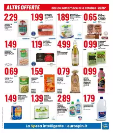 Volantino Eurospin Pagina 13: Crostini dorati Tre Mulini €1,59, Spianata piccante calabrese €1,99