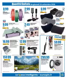 Volantino Eurospin Pagina 15: Tappetino yoga ES Sport €9,99, Spazzola per capelli* €2,99
