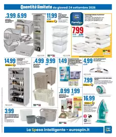Volantino Eurospin Pagina 17: Deumidificatore profumato Irge €1,49, Articoli in plastica 'Arianna' €4,99