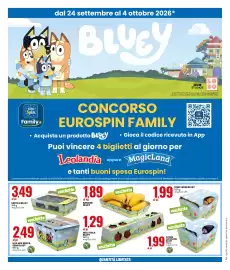 Volantino Eurospin Pagina 2: Kiwi verdi Bluey €1,99, Banane Bluey €1,89