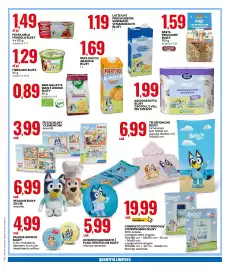 Volantino Eurospin Pagina 3: Asciugatutto Bluey €1,99, Pasta Tricolore Bluey €1,59