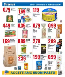 Volantino Eurospin Pagina 6: Caffè Arabica 100% Qualità Oro €2,79, Muesli croccante al cioccolato al latte €1,99