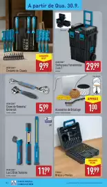 Folheto ALDI semana 40 Página 12: Acessórios de Bricolage €1,00, Workzone luz led de trabalho €11,99