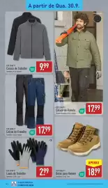 Folheto ALDI semana 40 Página 14: Top craft botas para homem €18,99, Top craft luvas de trabalho €2,99
