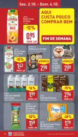 Folheto ALDI semana 40 Página 18: Agros leite com chocolate €2,96, Mimosa leite com chocolate sem lactose €1,99