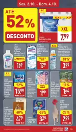 Folheto ALDI semana 40 Página 23: Power force blocos sanitários €1,99, Bribon Laser para Gato 5 em 1 €3,29