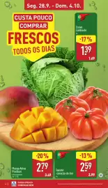 Folheto ALDI semana 40 Página 4: Seg. 28.9. - Dom. 4.10. CUSTA POUCO COMPRAR FRESCOS TODOS OS DIAS Manga Aérea Premium 500 g