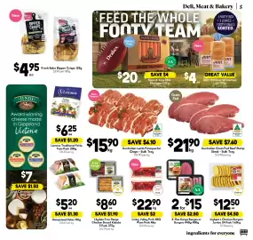 Drakes catalogue week 39 Page 5: Australian Grain Fed Beef Rump Steak - Bulk Tray €21,90, Ingham's Chicken Burgers €12,50