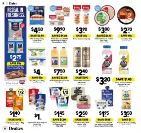 Drakes catalogue week 39 Page 8: Flora Margarine €4,00, Chobani Greek Yogurt €1,95
