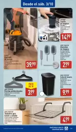 Folleto ALDI semana 40 Página 21: Home Creation perchas antideslizantes €3,99, Home Creation cubo de basura €9,99