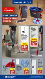 Folleto ALDI semana 40 Página 22: Vileda recambio para mopa €6,99, Vileda recambios para h2pro €6,99