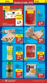 Folleto ALDI semana 40 Página 28: Golden Seafood abadejo empanado xxl €7,99, All Seasons Pimiento asado XXL €2,99