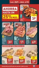 Folleto ALDI semana 40 Página 7: Langostino cocido €3,49, Barbacoa longaniza blanca de cerdo €1,75
