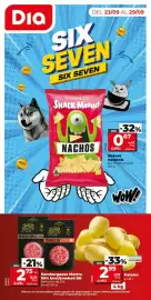 Folleto Dia semana 39 Página 1: Dia Snack Maniac Nachos €0,67, La burger maestra hamburguesa mestra 99% boví/smoked bb €2,75
