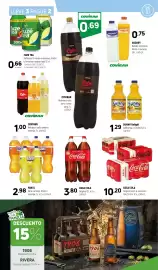 Catálogo Coviran Página 11: Coca Cola Original, zero o zero zero €10,20, Fanta Zero naranja, limón o naranja €2,98