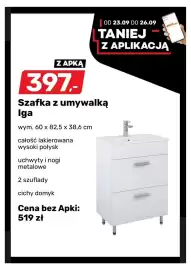 Bricomarche gazetka Strona 5: Szafka z umywalką Iga €397,00