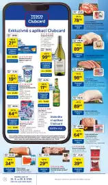 Tesco leták | Supermarket Strana 4: Kostelecké Uzeniny Poctivá šunka od kosti €29,90, Tesco Losos obecný filet s kůží €34,90