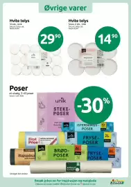 Joker kundeavis uke 39 Side 12: Hvite telys €29,90, Poser €11,90