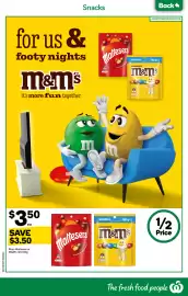 Woolworths catalogue week 39 Page 26: Mars Maltesers, M&M’s or Pods 120-180g €3,50