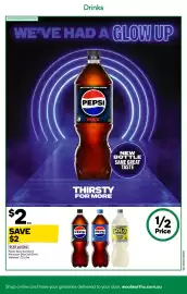Woolworths catalogue week 39 Page 29: Pepsi, Solo, Sunkist or Mountain Dew Soft Drink Varieties 1.25 Litre €2,00