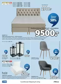 JYSK kundeavis Side 24: Gavl 150x124 cm €2.700,00, VILLADS lyslykt €100,00