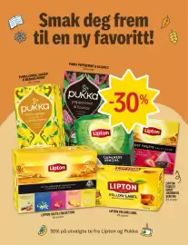 Coop Prix kundeavis Side 10: 30% på utvalgte te fra Lipton og Pukka
