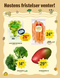 Coop Prix kundeavis Side 4: NORSKE GULRØTTER €24,90, SPISEMODEN MANGO €29,90