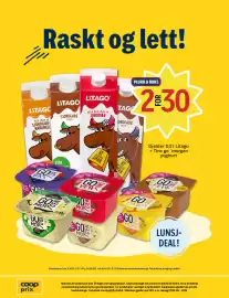 Coop Prix kundeavis Side 8: Litago + Tine go morgen yoghurt €30,00