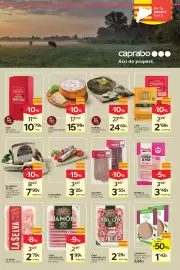 Catálogo Caprabo Página 11: Valldan bull blanc o negre €3,55, La selva pernil cuit €2,79