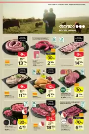 Catálogo Caprabo Página 9: Provedella filet de vedella d'aguja €18,95, Eroski natur bio hamburguesa de boví ecològica €3,39
