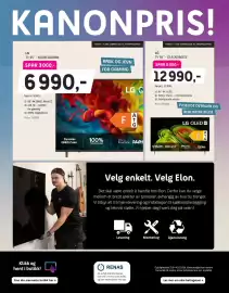 ELON kundeavis Side 19: LG TV 65” - OLED65B6ELC €12.990,00, LG TV 55” - 55QNED82B6B €6.990,00