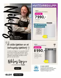 ELON kundeavis Side 4: BOSCH Oppvaskmaskin SMU4HMW02S €7.990,00, BOSCH Oppvaskmaskin SMU4HMS02S €8.990,00
