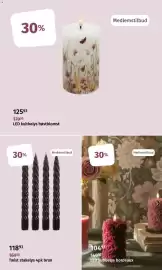 Nille kundeavis Side 2: LED kubbelys høstblomst €125,93, Twist stakelys 4pk brun €118,93