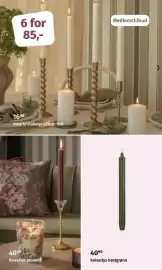Nille kundeavis Side 4: Stearin stakelys h28cm hvit €85,00, Keiserlys høstgrønn